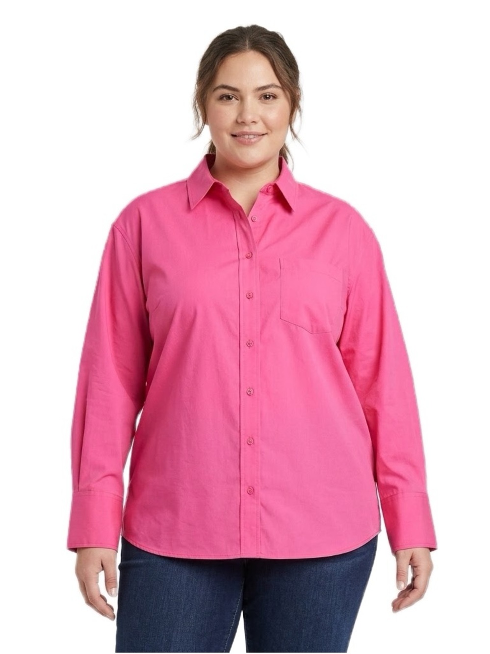 Foxcroft Pink Button Down Shirt Long Sleeve Button Down Shirt